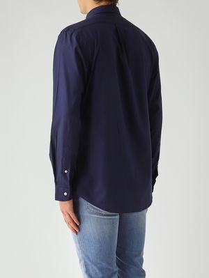 3. Camicia uomo slim fit in cotone stretch Navy