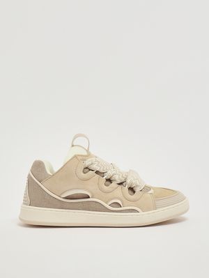 1. Sneakers bambina in pelle Beige