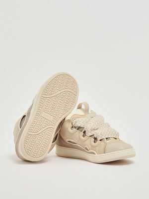 4. Sneakers bambina in pelle Beige