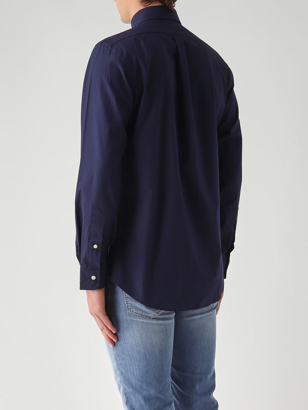 3. Camicia uomo custom fit in cotone stretch Navy Polo Ralph Lauren 710928255