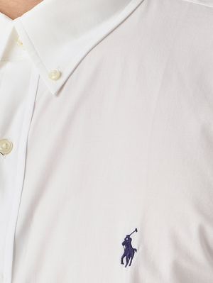 4. Camicia uomo custom fit in cotone stretch Bianco