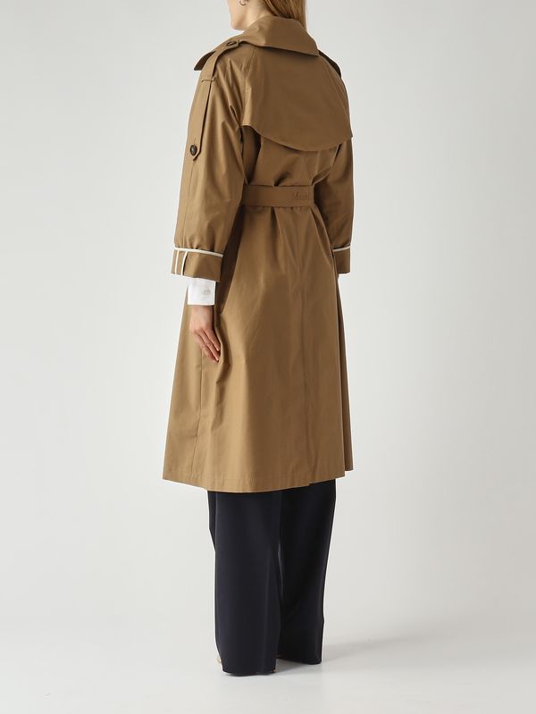 4. Trench en sergé de coton mélangé pour femme Kakis Max Mara the Cube 2619021014600