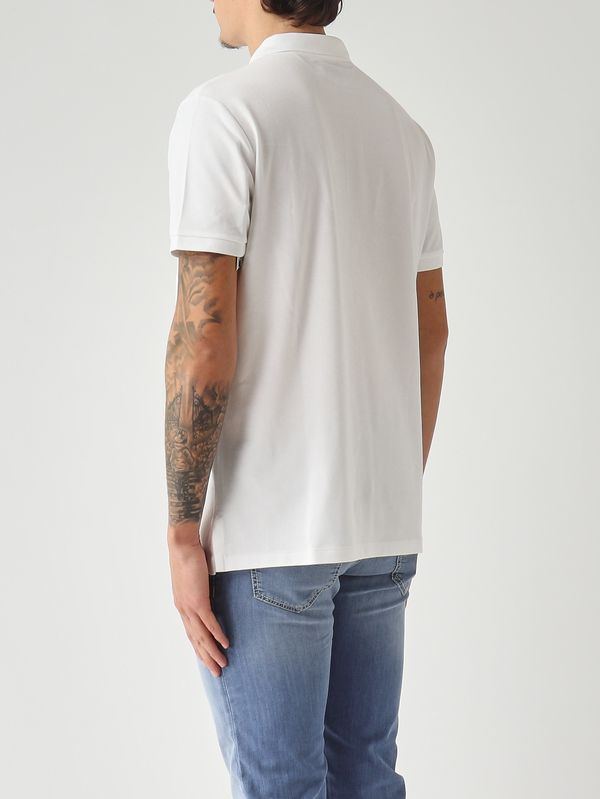 4. Polo uomo custom slim fit in piqué di cotone stretch Bianco Polo Ralph Lauren 710941439