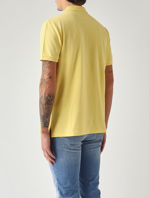 4. Men's Custom Slim Fit polo in stretch cotton piqué Yellow Washed Polo Ralph Lauren 710941439
