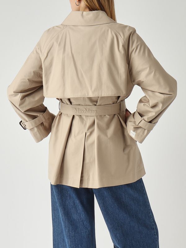 5. Trench Calle en coton mélangé pour femme Beige clair Max Mara the Cube 2619021114600