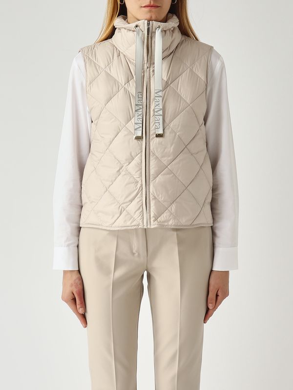 1. Gilet donna Tregic in nylon Latte Max Mara the Cube 2619291014600