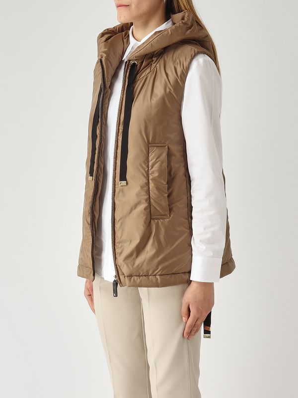 3. Gilet Greengo en nylon pour femme Café Max Mara the Cube 2619291044600