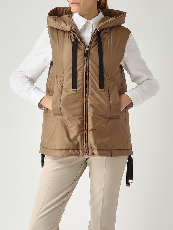 5. Gilet Greengo en nylon pour femme Café Max Mara the Cube 2619291044600