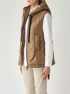 3. Gilet Greengo en nylon pour femme Café