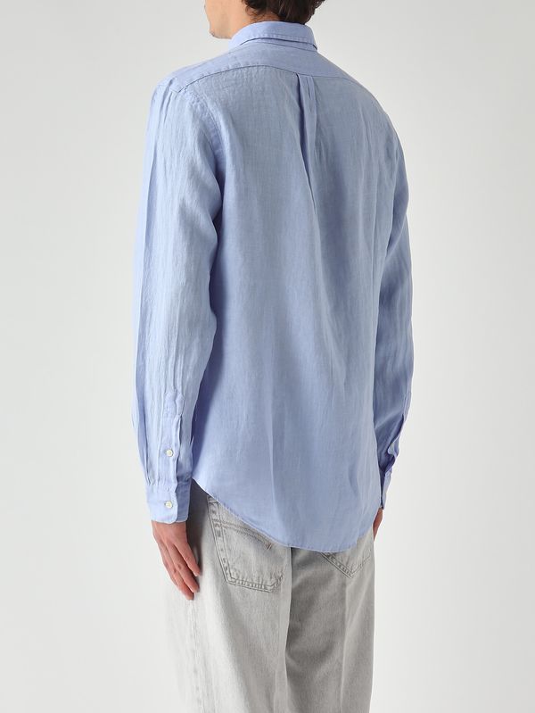 3. Herrenhemd Slim Fit aus Leinen Puderblau Polo Ralph Lauren 710968915