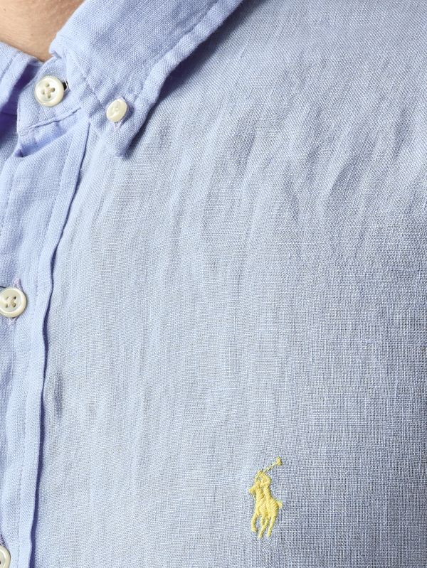 4. Herrenhemd Slim Fit aus Leinen Puderblau Polo Ralph Lauren 710968915