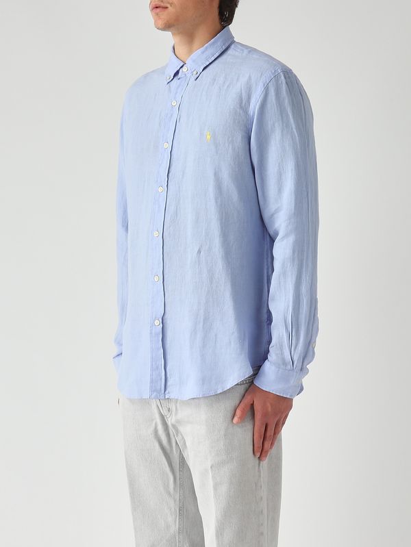 2. Herrenhemd Slim Fit aus Leinen Puderblau Polo Ralph Lauren 710968915