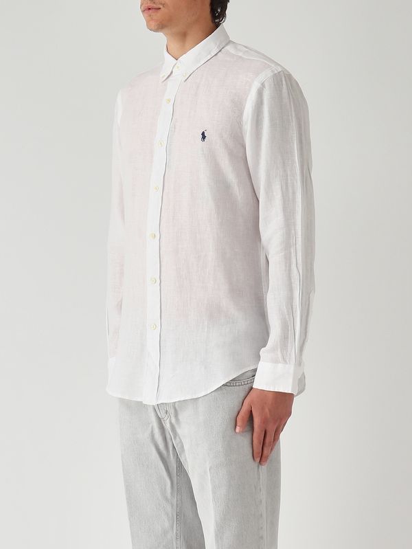 2. Herrenhemd Slim Fit aus Leinen Weiß Polo Ralph Lauren 710968915