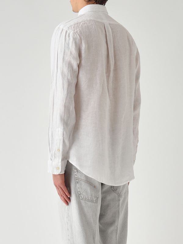 3. Herrenhemd Slim Fit aus Leinen Weiß Polo Ralph Lauren 710968915