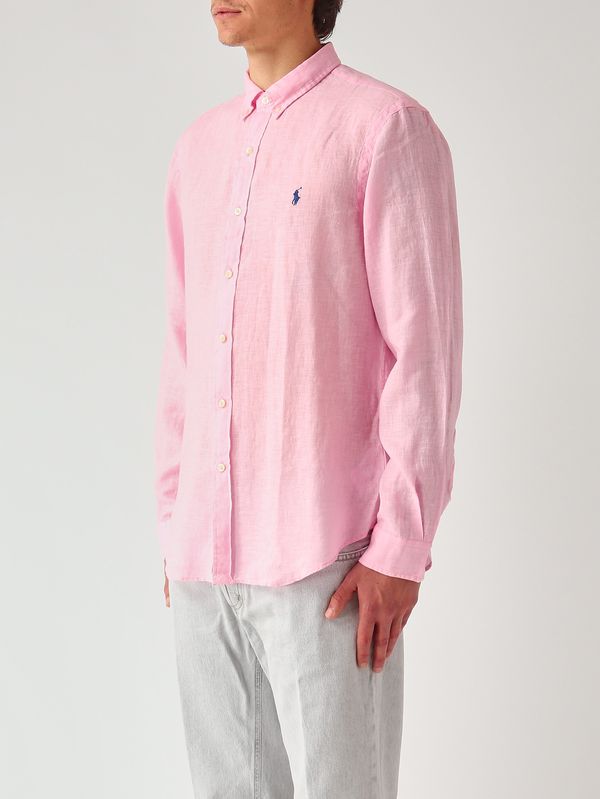 2. Herrenhemd Slim Fit aus Leinen Rosa Polo Ralph Lauren 710968915