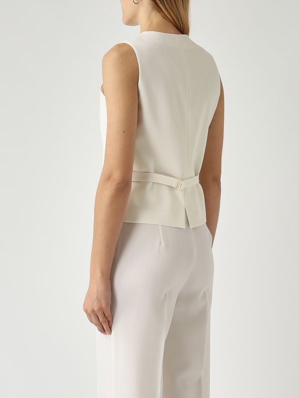 4. Gilet donna Madia in lana vergine Latte Max Mara Studio 2616151011600