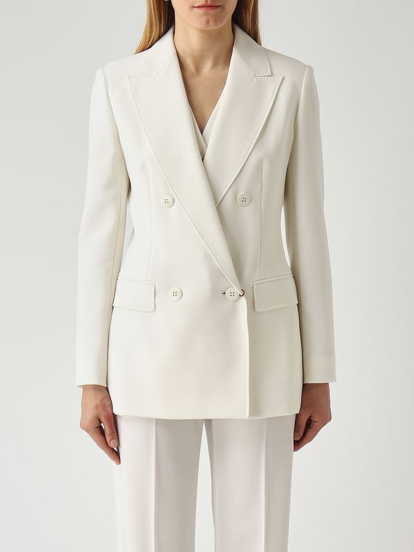 Max Mara Studio Women's Grembo blazer in virgin wool - Milk