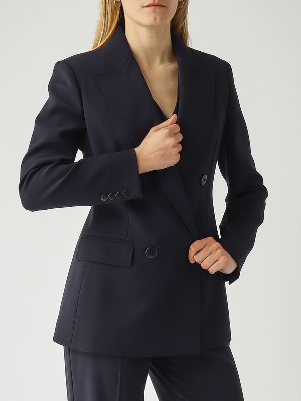 5. Damenblazer Grembo aus Schurwolle Marineblau Max Mara Studio 2616041061600