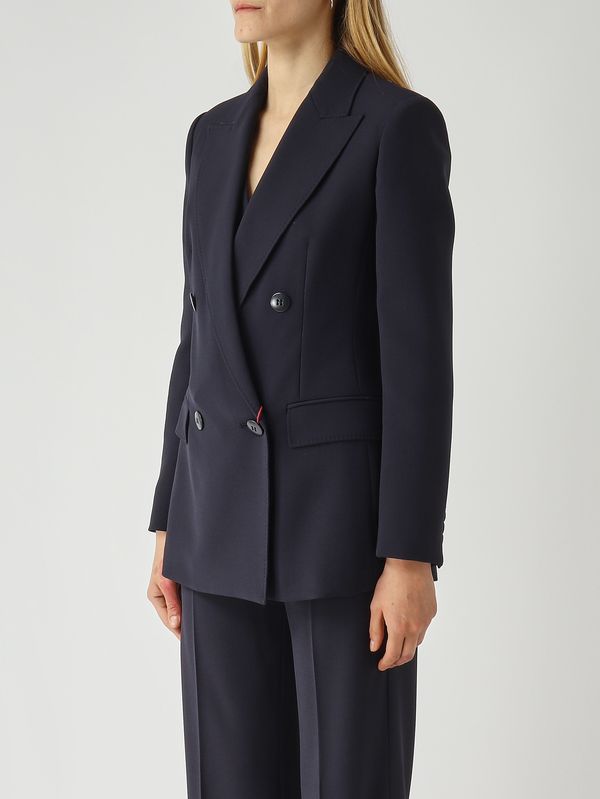 3. Damenblazer Grembo aus Schurwolle Marineblau Max Mara Studio 2616041061600