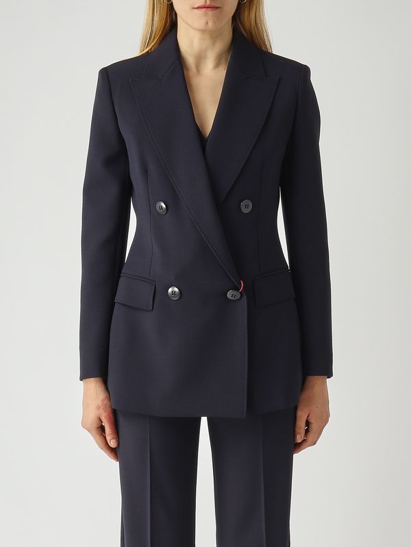 Blazer de mujer Grembo de lana virgen Azul marino Max Mara Studio