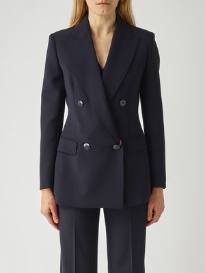 1. Damenblazer Grembo aus Schurwolle Marineblau