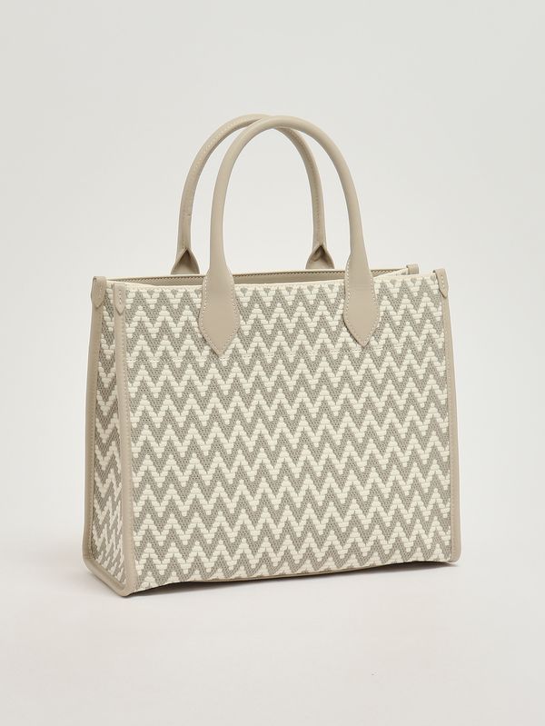 2. Mädchen-Handtasche aus Jacquard-Stoff Ecru Lanvin n30330