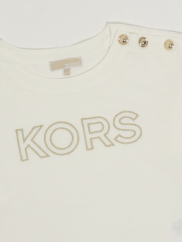 3. Girls' cotton T-shirt Off-white Michael Kors r30605
