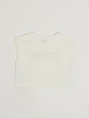 2. Girls' cotton T-shirt Off-white