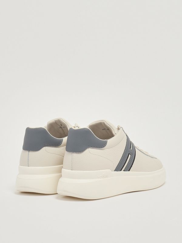 3. Men's H580 leather sneakers Ivory-Azure Hogan hxm5800dv42uxs