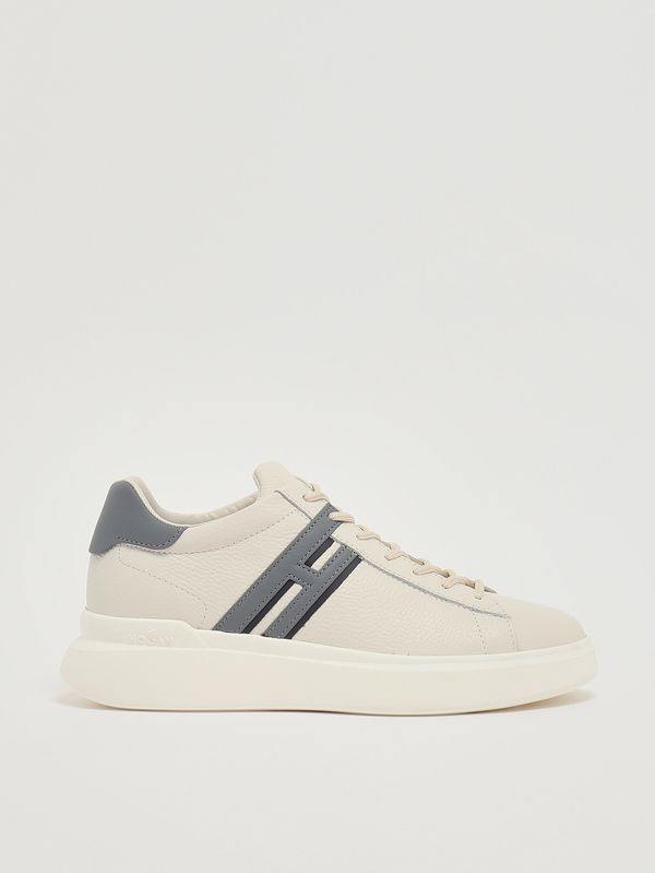 Baskets homme H580 en cuir Ivoire-Azur Hogan