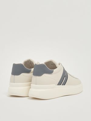 3. Men's H580 leather sneakers Ivory-Azure
