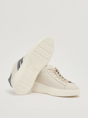 4. Men's H580 leather sneakers Ivory-Azure