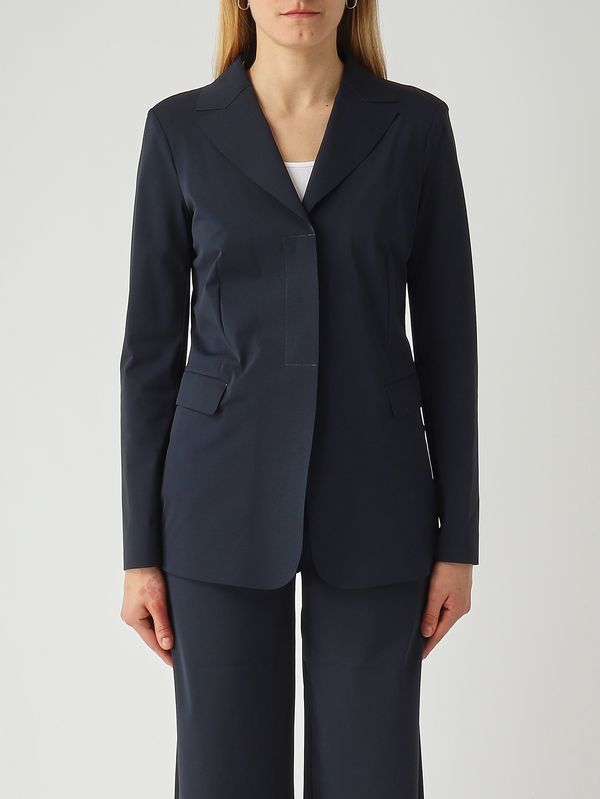 Blazer donna Palo in tessuto stretch Navy MM Max Mara