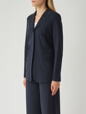 3. Blazer Palo en tissu extensible pour femme Bleu marine
