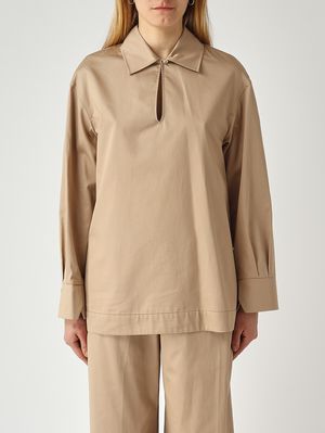 1. Camicia donna Abano in cotone Camel