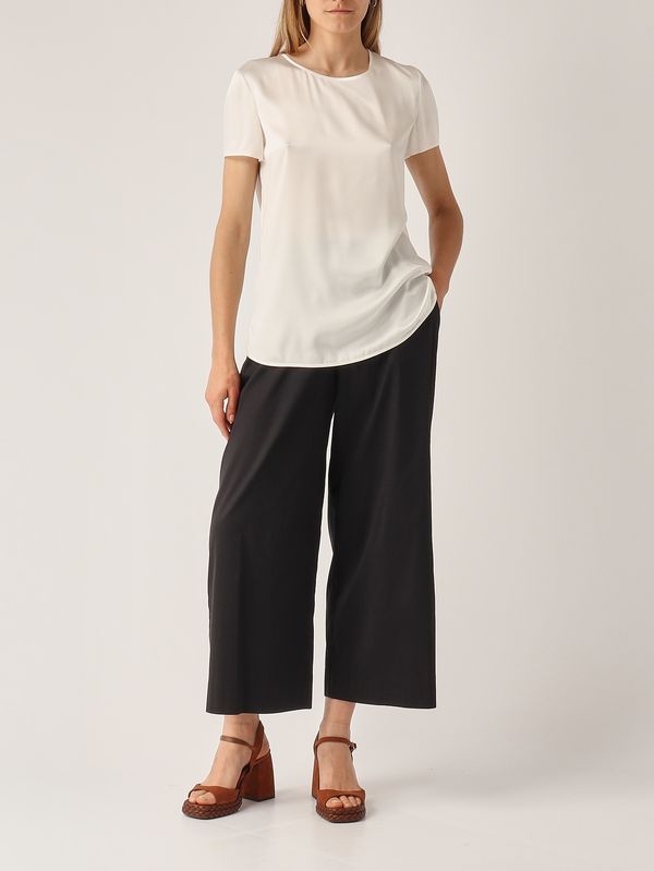 2. Blusa de mujer Cortona de seda elástica Blanco óptico MM Max Mara 2616111037600