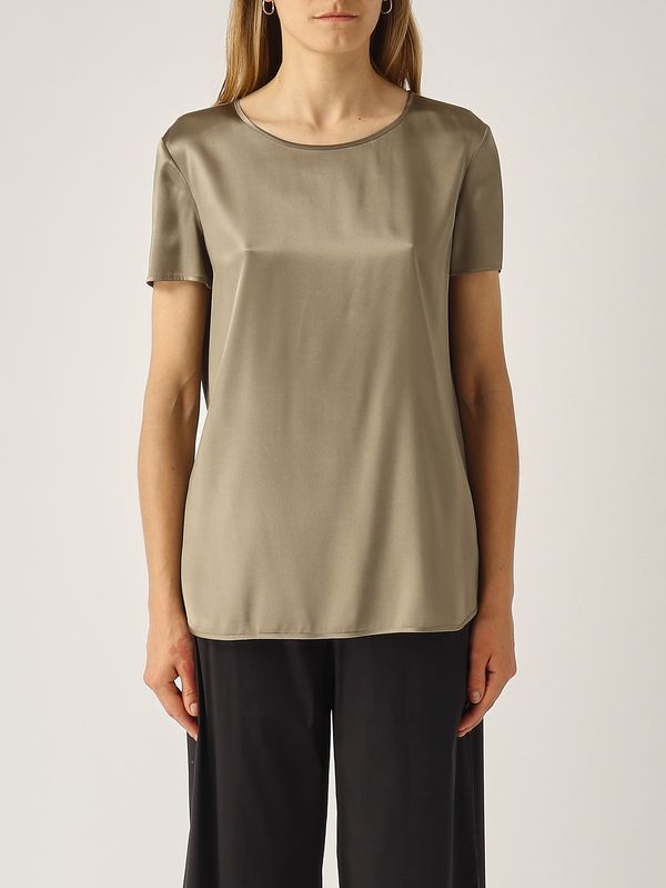 Blusa donna Cortona in seta stretch Oliva MM Max Mara