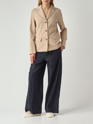 2. Veste femme Baco en mélange de viscose stretch Beige