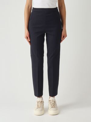 1. Fantino women's trousers in stretch viscose blend Navy