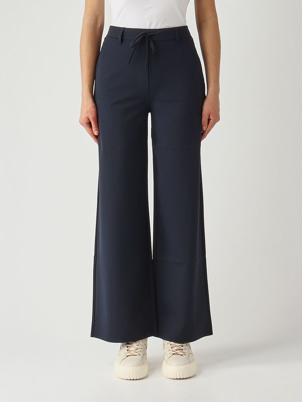 Pantalone donna Agoraio in tessuto stretch Navy MM Max Mara