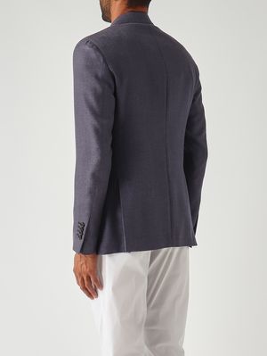 4. Iconischer Herrenblazer aus Wolle und Seide Avio