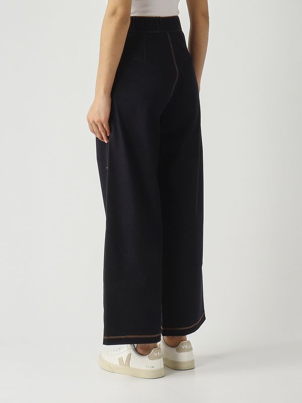 4. Women's Sarta trousers in stretch cotton blend Dark Denim MM Max Mara 2616781017600