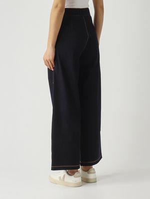 4. Women's Sarta trousers in stretch cotton blend Dark Denim