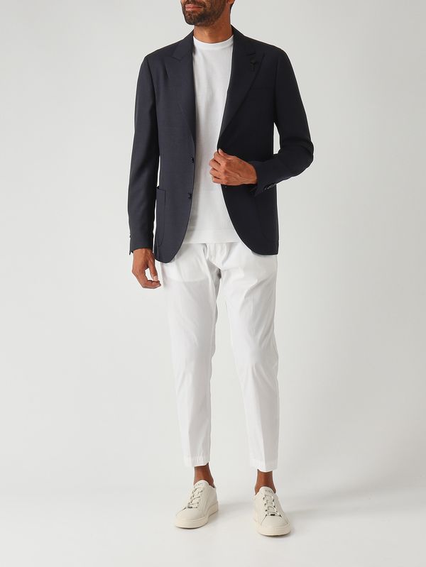 2. Iconic-Herrenblazer aus Wolle Marineblau Lardini cn688aeeic54406