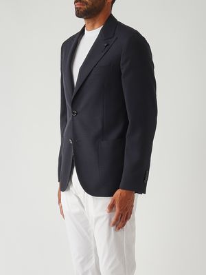 3. Iconic-Herrenblazer aus Wolle Marineblau
