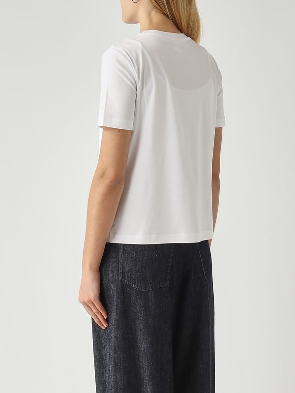 4. T-shirt Negozi en mélange de coton pour femme Blanc MM Max Mara 2616941057600