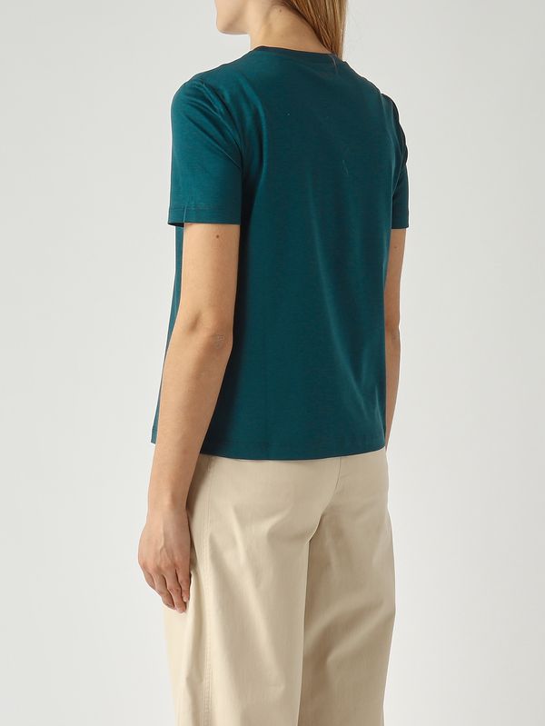 4. Damen-T-Shirt Astice aus Baumwollmischung Petrol MM Max Mara 2616941067600