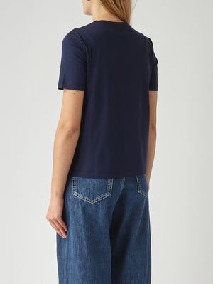 4. T-shirt Astice en coton mélangé pour femme Marine