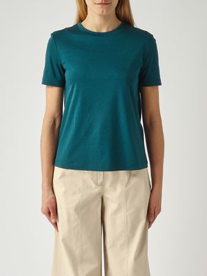 1. Damen-T-Shirt Astice aus Baumwollmischung Petrol