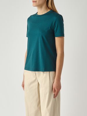 3. Damen-T-Shirt Astice aus Baumwollmischung Petrol